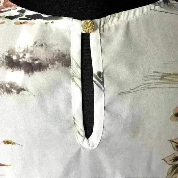 Westmoon Ruffle Sleeve Nature Pattern Blouse - Picture 5 of 11